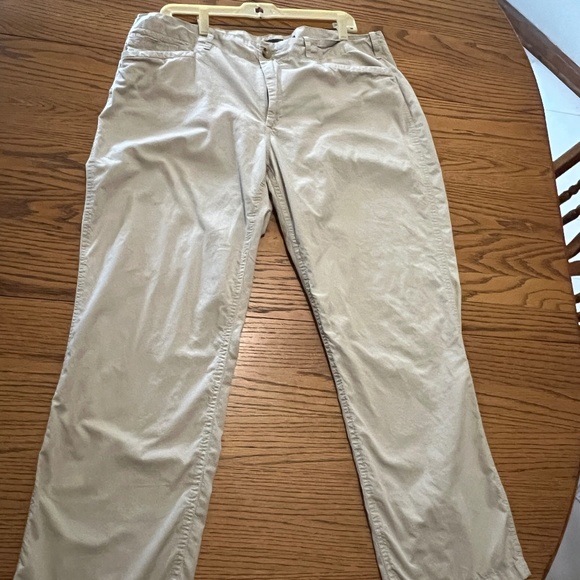 VTG Lauren Jeans Co. Ralph Lauren Womens Pants Size 14 Ivory Cream Flat Front - Picture 1 of 10